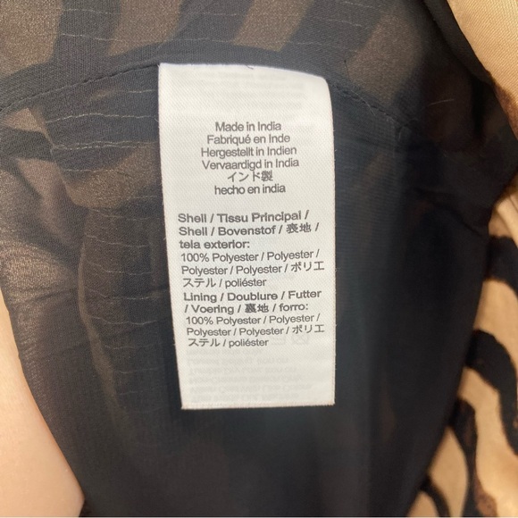 J.Crew Gwyneth Sequin Slip Dress in Sandy Zebra Stripe Size 16 NWT - Picture 9 of 11